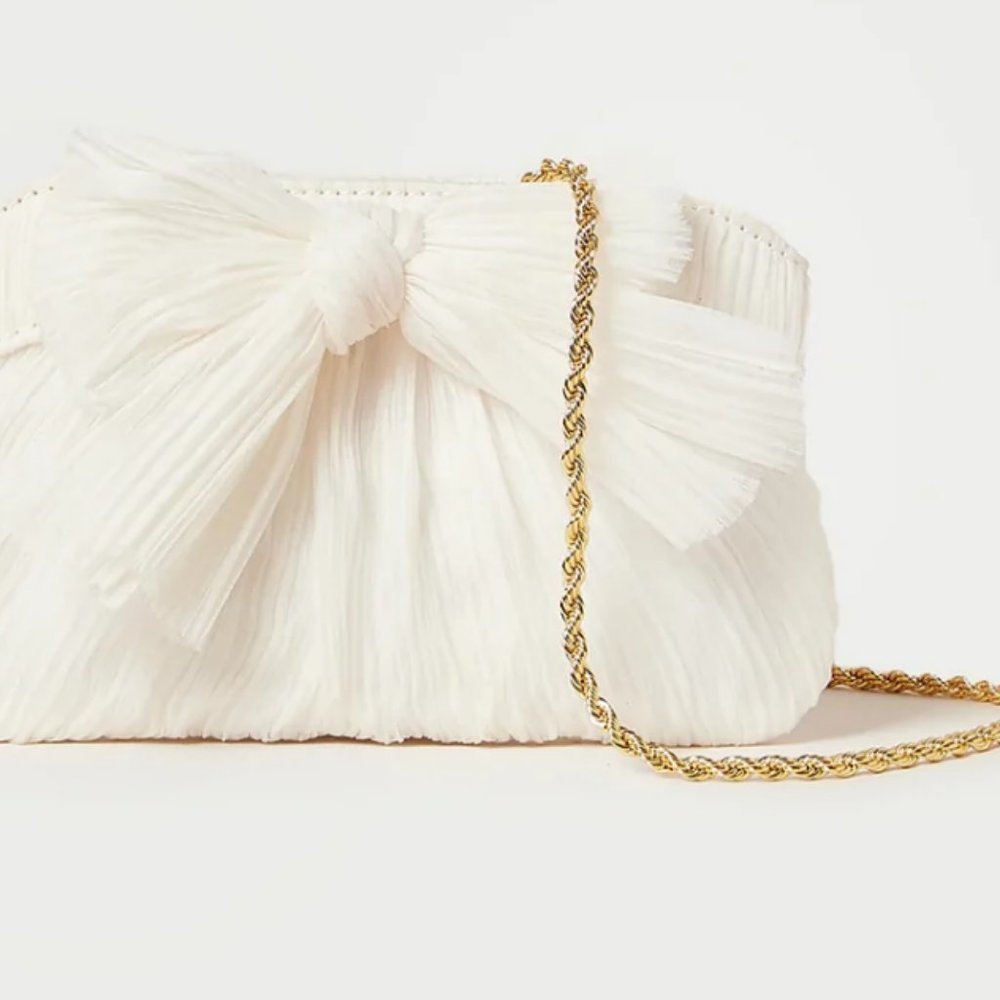 Loeffler Randall Rochelle Pearl Mini Bow Clutch